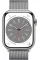 Apple Watch 8 41mm (GPS+LTE) Silver Stainless Steel Case with Milanese Loop Silver